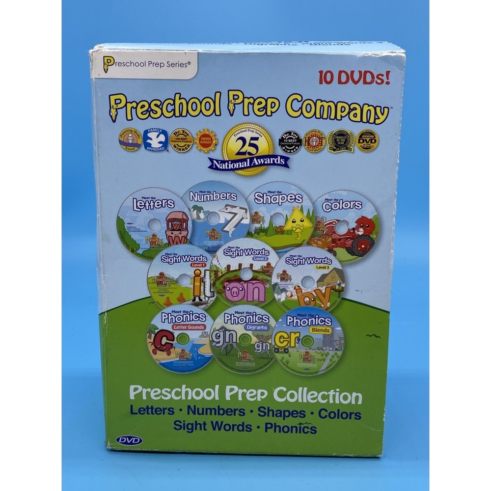 Preschool‎ Prep Company  (9 DVD Set) Missing Sight Words Level 1 Disc Homeschool